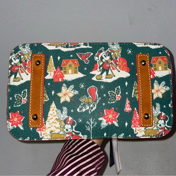 Dooney & Bourke Mickey Minnie Holiday Christmas Satchel & Wallet Bundle Set NWT - Picture 8 of 12